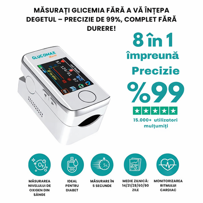 Glucometru pentru măsurarea glicemiei din sânge, neinvaziv GLUCOMAX