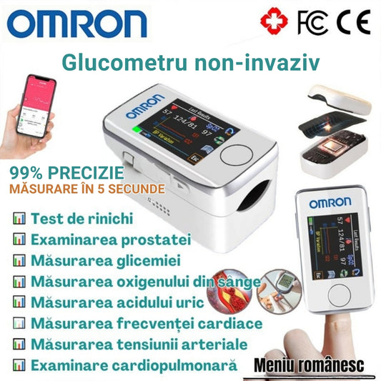 Glucometru pentru măsurarea glicemiei din sânge, neinvaziv OMRON (Garanție de 5 ani)