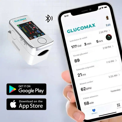 Glucometru pentru măsurarea glicemiei din sânge, neinvaziv GLUCOMAX